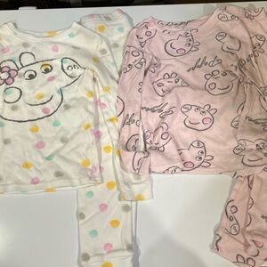 Toddler girls 4T Peppa pig pajamas